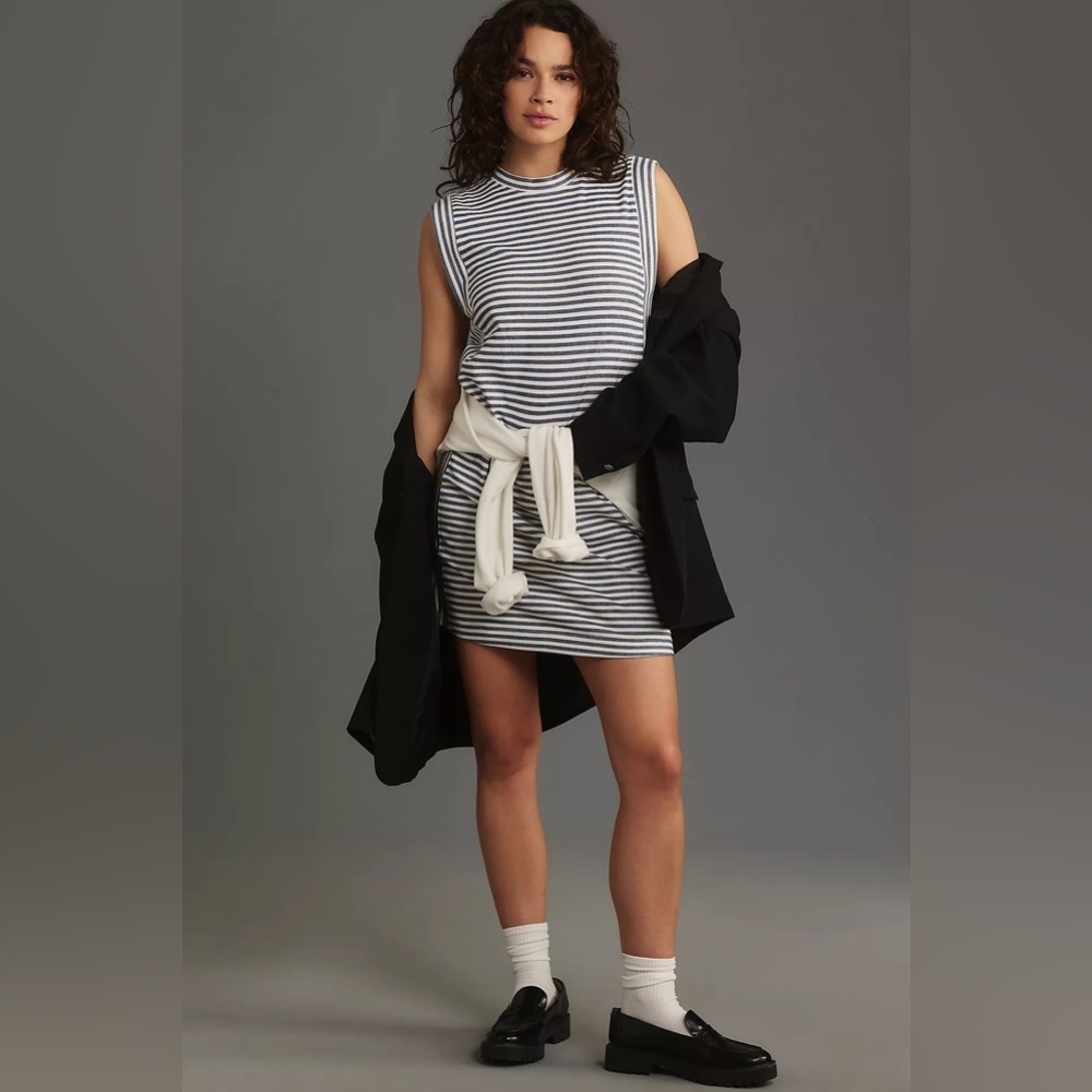 NWT Grey State Kimmy Sleeveless Mini Shirt Dress